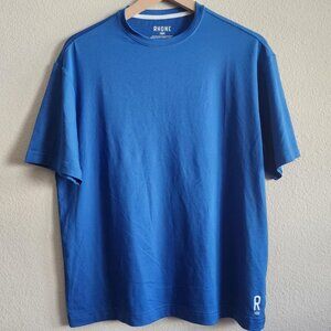 Rhone Shirt Mens Small Blue Performance Athletic Crewneck Tee Moisture Wicking